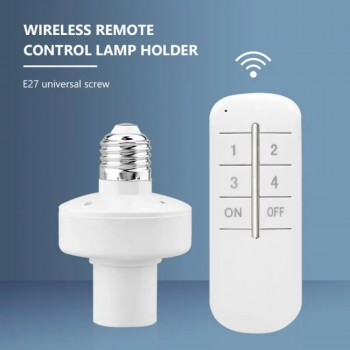 TSLEEN Fitting Lampu Wireless Remote Control E27 Timer Switch Lamp - TS803