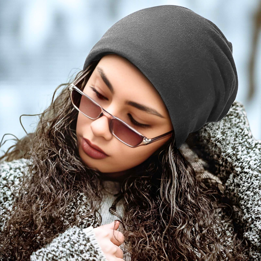 Gambar produk Ecobros Topi Kupluk Pria Wanita Kain Katun Winter Beanie Hat - EC001