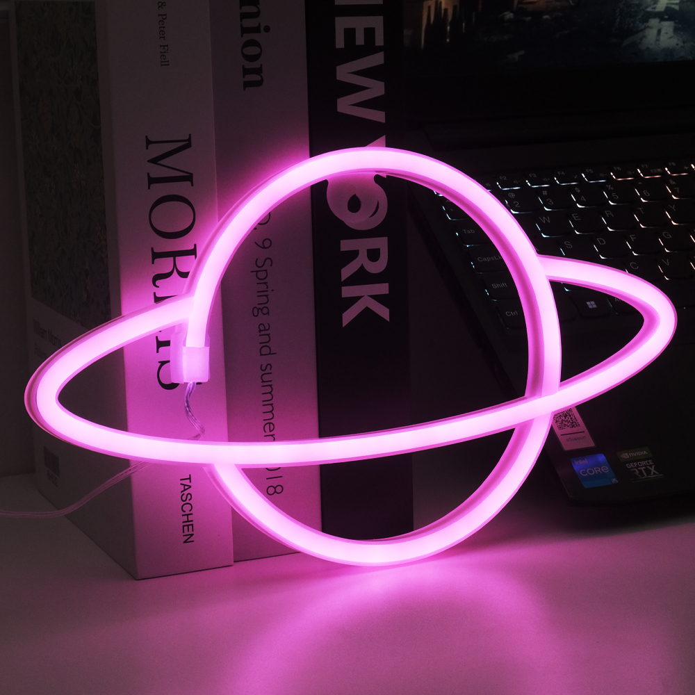 Gambar produk KEY-WIN Lampu Hias LED Neon Flex Battery and USB Power 1W Planet - M04