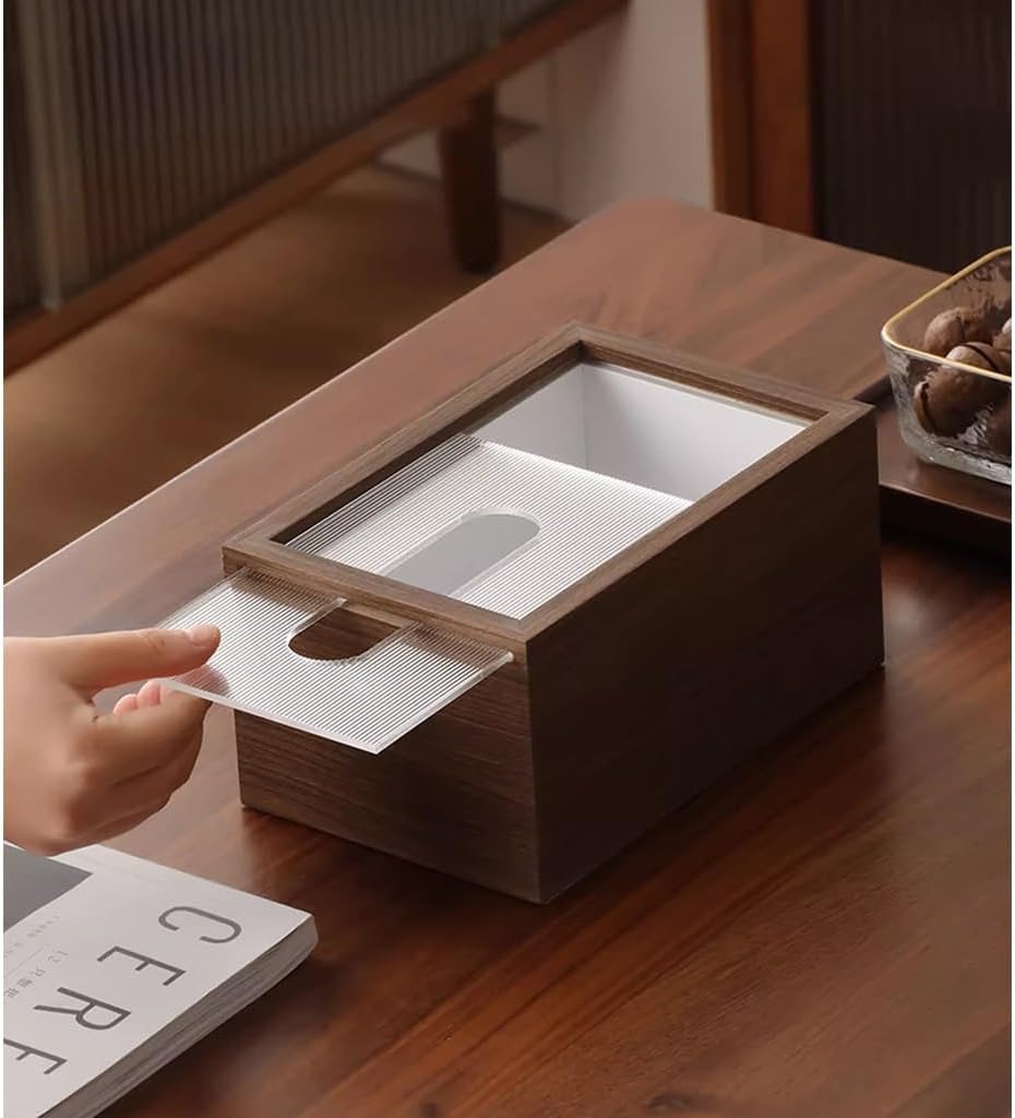 Gambar produk TWL Kotak Tisu Kayu Minimalist Wooden Tissue Box - T-19