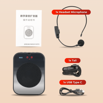 Gambar produk SOAIY Speaker Pinggang Bluetooth Voice Amplifier LED Wireless 8W - H6