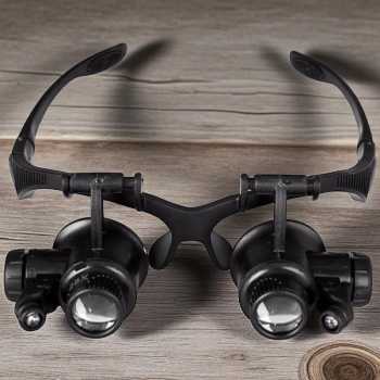 Gambar produk ZEAST Kacamata Pembesar 25x Magnifier dengan 2 LED - 9892GJ