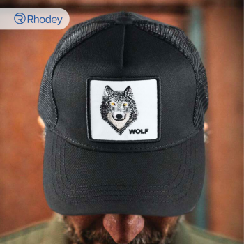Gambar produk Rhodey Topi Trucker Unisex Jaring Mesh Hat Wolf Patch - DH-YK