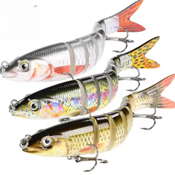 MINNOW Umpan Pancing Ikan Sinking Wobblers Fishing Lures Jointed 10CM - 45D