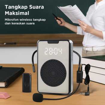 Gambar produk Marway Speaker Pinggang Bluetooth Voice Amplifier LED Wireless - H3