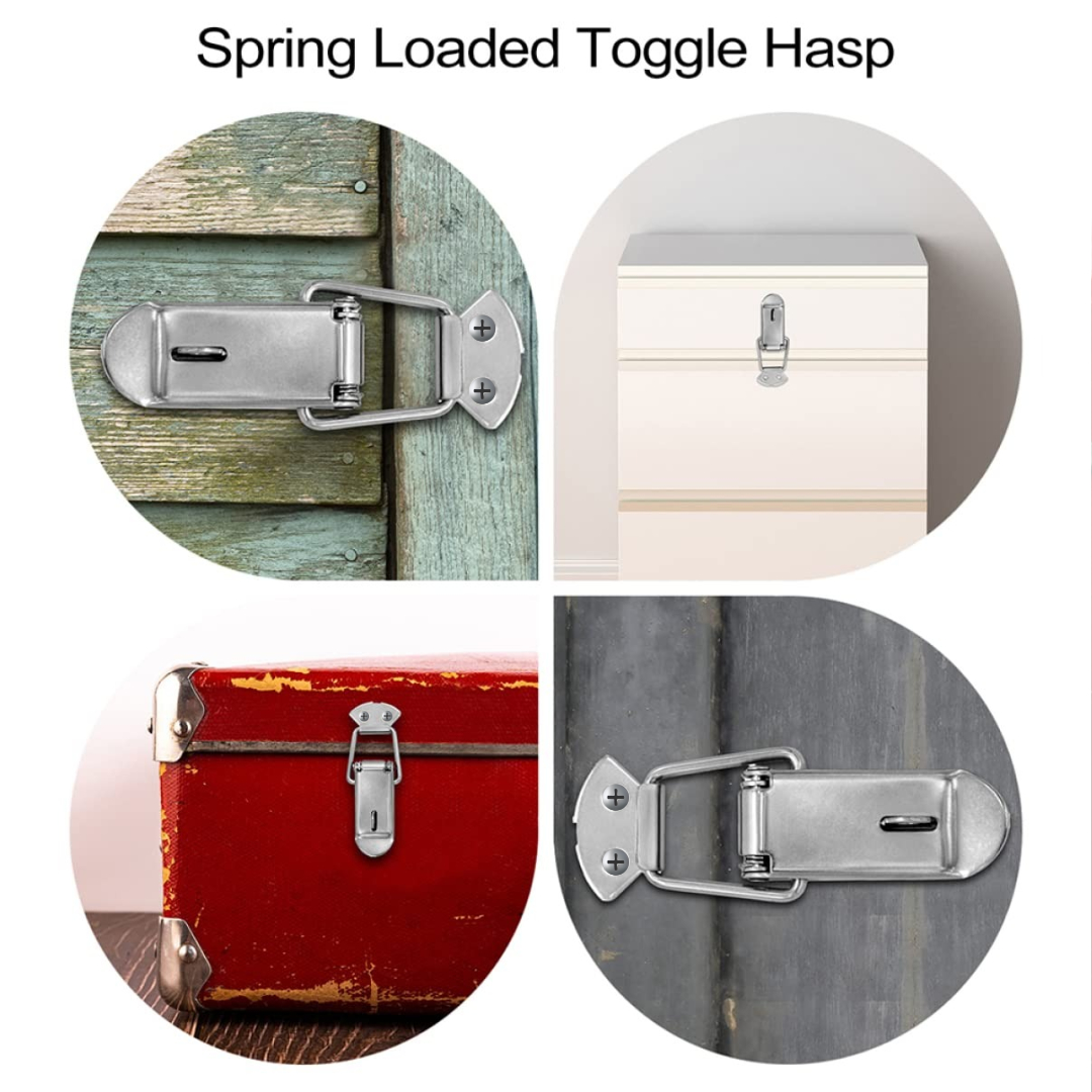 Gambar produk JETTING Kaitan Peti Grendel Koper Kabinet Spring Lock Loaded Buckle - L104