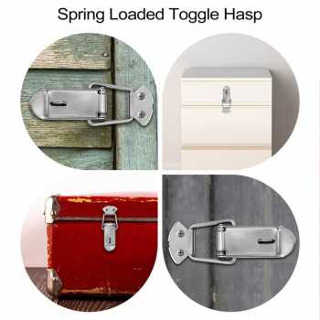 Gambar produk JETTING Kaitan Peti Grendel Koper Kabinet Spring Lock Loaded Buckle - L104