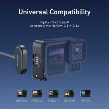 Gambar produk TELESIN Magnetic Charger Side Cover for GoPro Hero 9 10 11 12 13 - S6-CLC-01-TGP