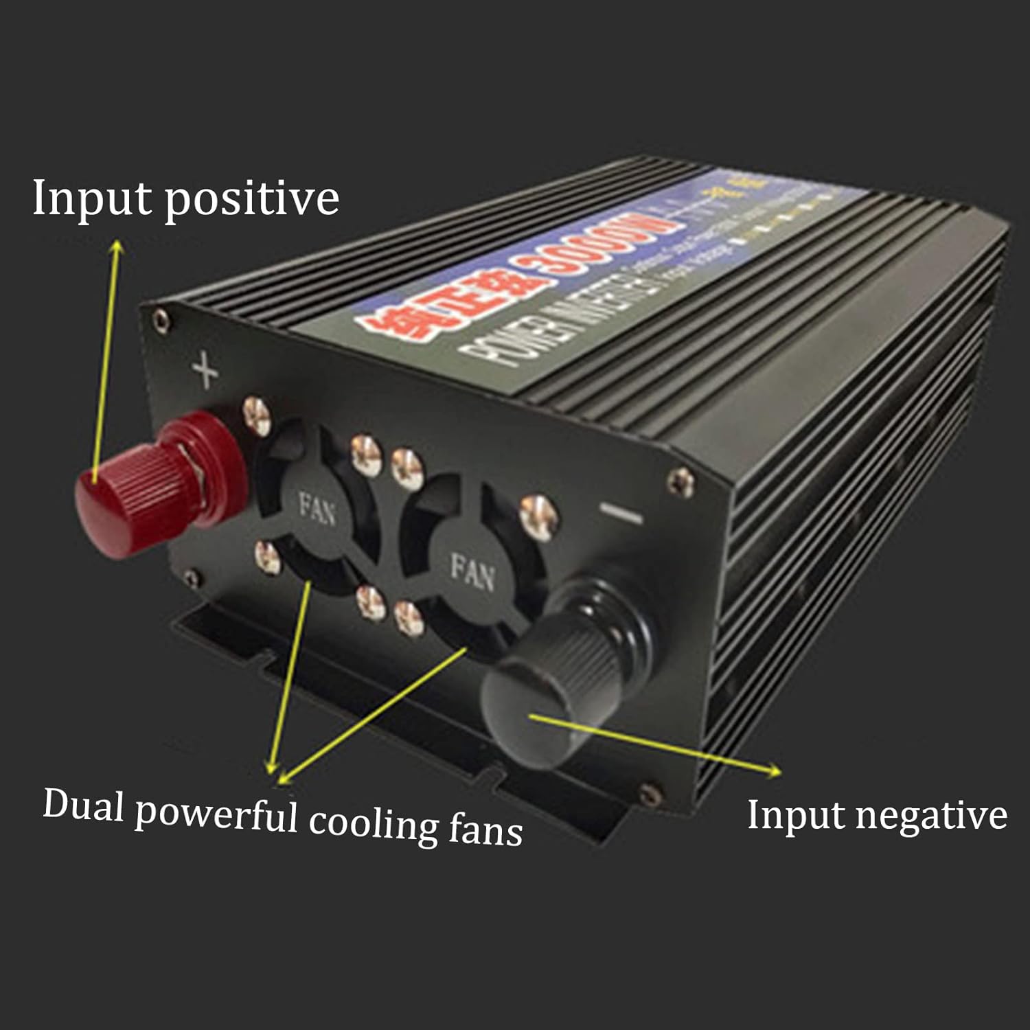 Gambar produk BEZAX Power Inverter Mobil Pure Sine Wave DC 60V to AC 220V 4000W - BZX40D