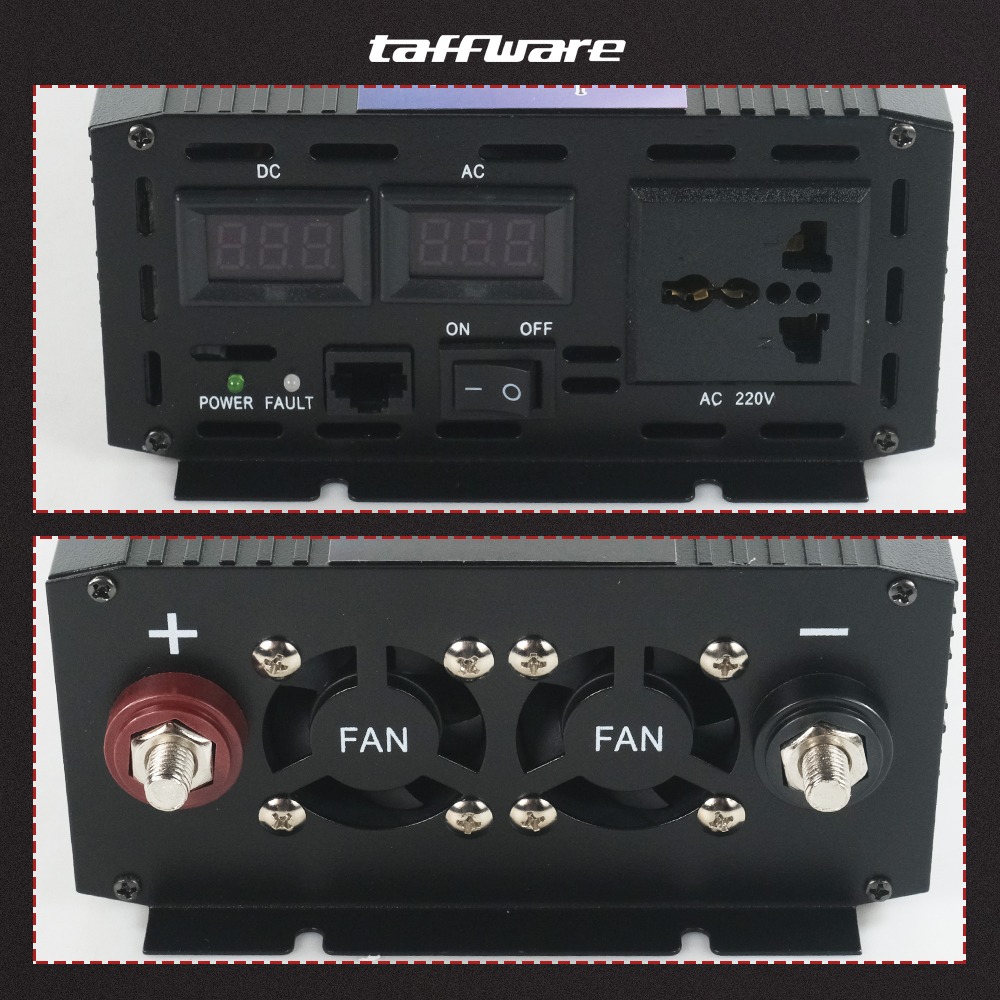 Gambar produk Taffware Power Inverter Mobil Pure Sine Wave DC 48V to AC 220V 4000W - NBQ4000W