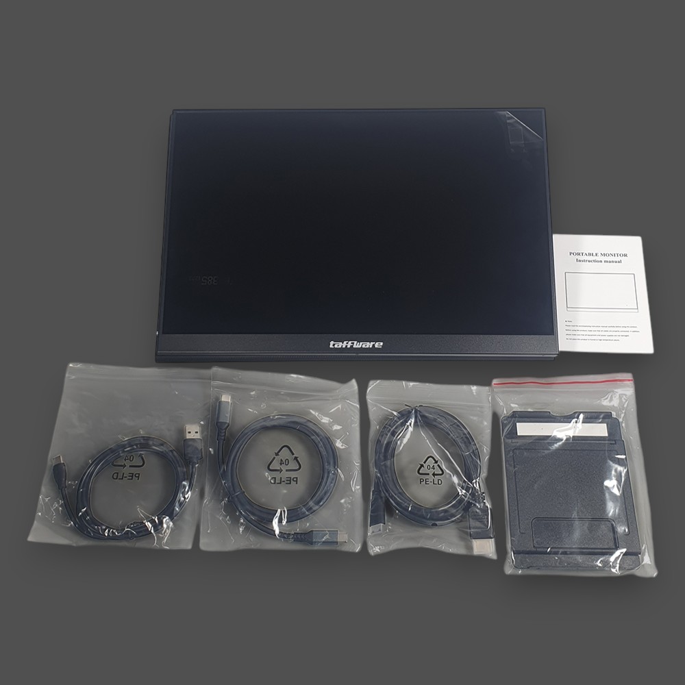 Gambar produk Taffware Portable Monitor 16 Inch IPS QHD 2.5K 60Hz Type C Mini HDMI - 1600XTS