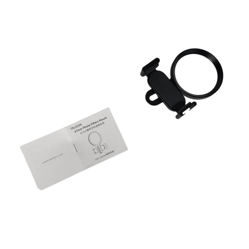 Gambar produk TELESIN Holder Filter Lensa Clamp Smartphone Adjustable 67mm - P3-EAK-02