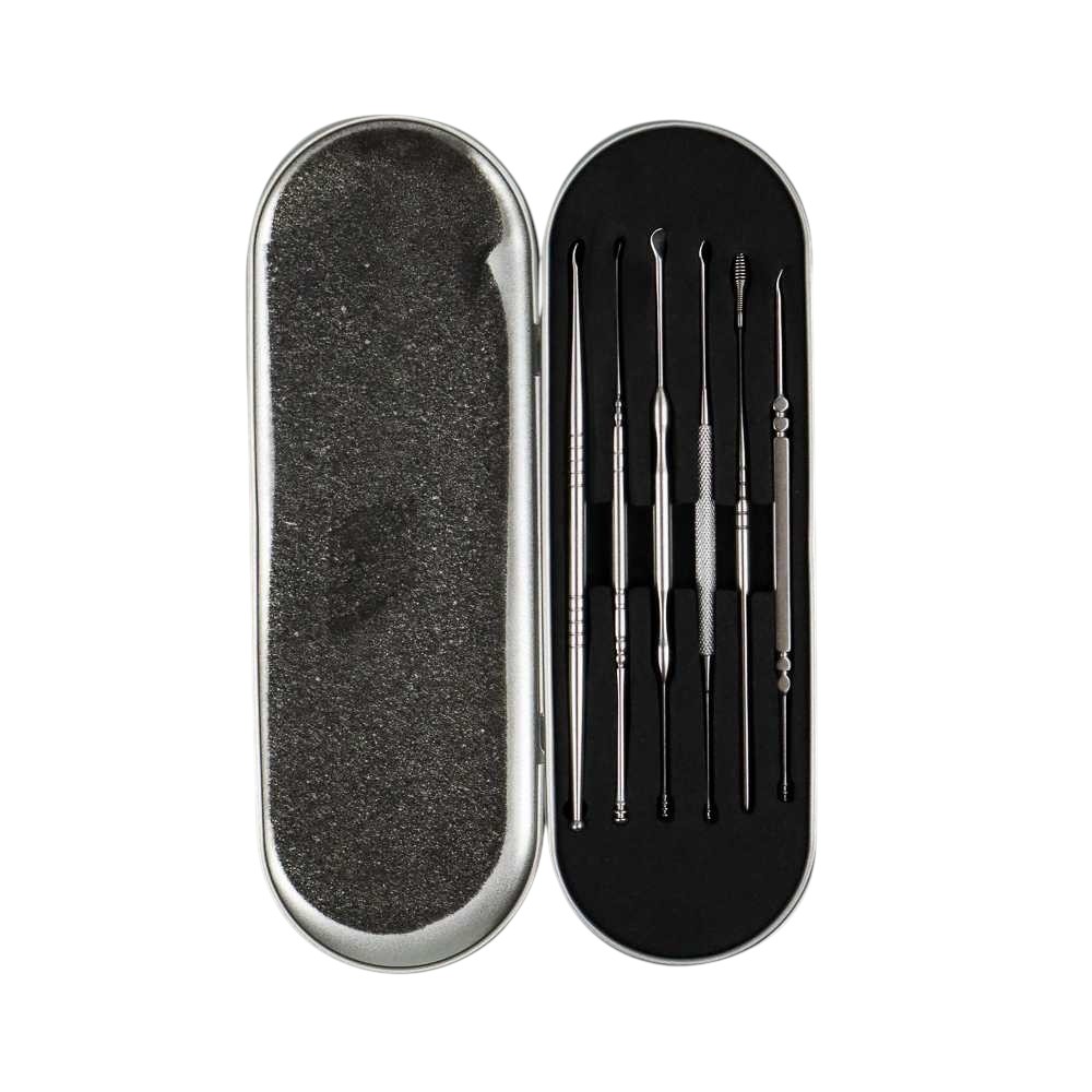 Gambar produk Biutte.co Set Pembersih Telinga Korek Kuping Stainless Steel 6 PCS - BA35
