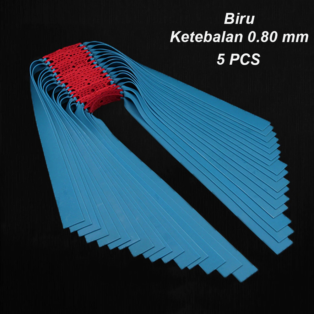 Gambar produk Yofeil Tali Ketapel Rubber Flat Elastic Band 46cm 0.8mm 5 PCS - EFR29