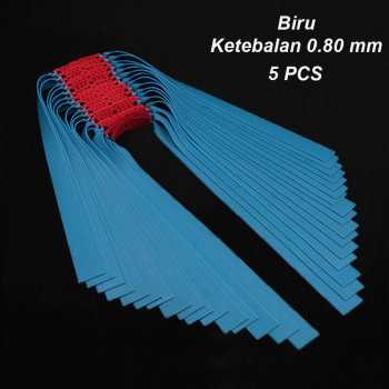 Yofeil Tali Ketapel Rubber Flat Elastic Band 46cm 0.8mm 5 PCS - EFR29
