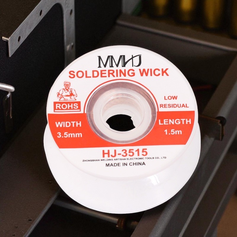 Gambar produk MMHJ Solder Wick Pita Pembersih Timah Desoldering 1.5M 3.5mm-HJ-3515