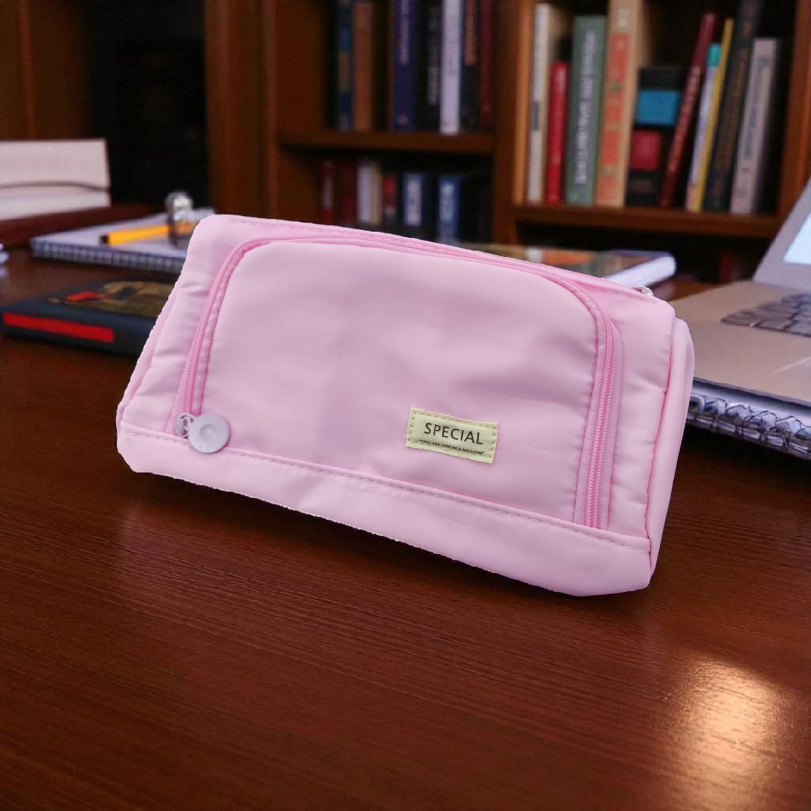 Gambar produk JOMNGUN Tempat Pensil Multi Layer Pencil Case Pouch Stationery - JM01