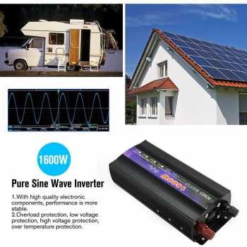 Gambar produk BEZAX Power Inverter Mobil Pure Sine Wave AC 220V 1600W DC 48V - BEZAX