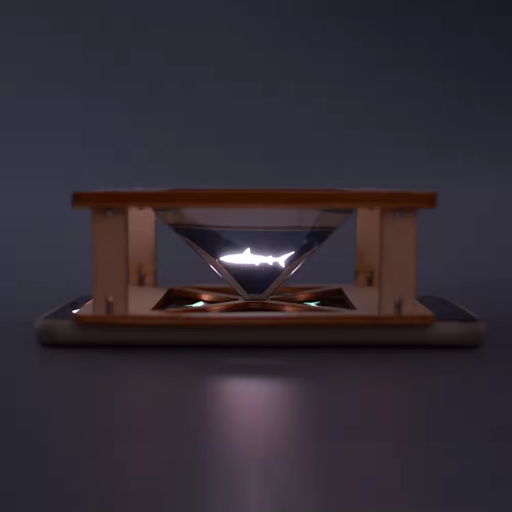 Gambar produk FMA DIY 3D Holographic Mini Display Projector Educational Toy - FM-D3D