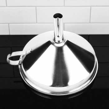 Gambar produk GraceHome Corong Multifungsi Funnel Stainless Steel 13cm - GH3014