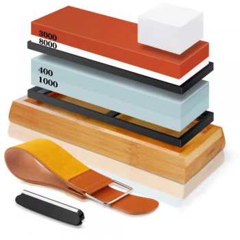 Chefic Batu Pengasah Pisau Knife Whetstone 400/1000 3000/8000 2PCS - CF413