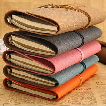 Gambar produk Ticentral Buku Jurnal Leather Notebook A6 160 Halaman Grid Blank Line - T680