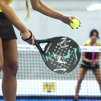 CAMEWIN Raket Padel Teardrop Carbon Glass Fiber 3.8cm Thickness 360g - 4018
