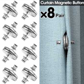 SafeHome Pengait Magnetik Curtain Buckle untuk Tirai 8 Pair 16 PCS - SH001