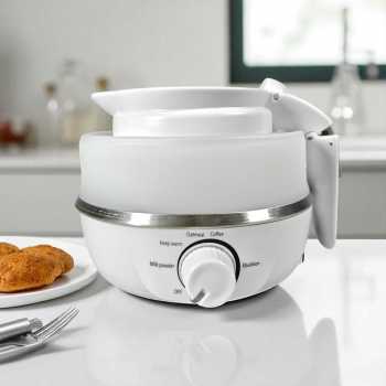 Gambar produk FMA Mini Portable Folding Travel Kettle Stainless Steel 304 850W 600ml - HY-01