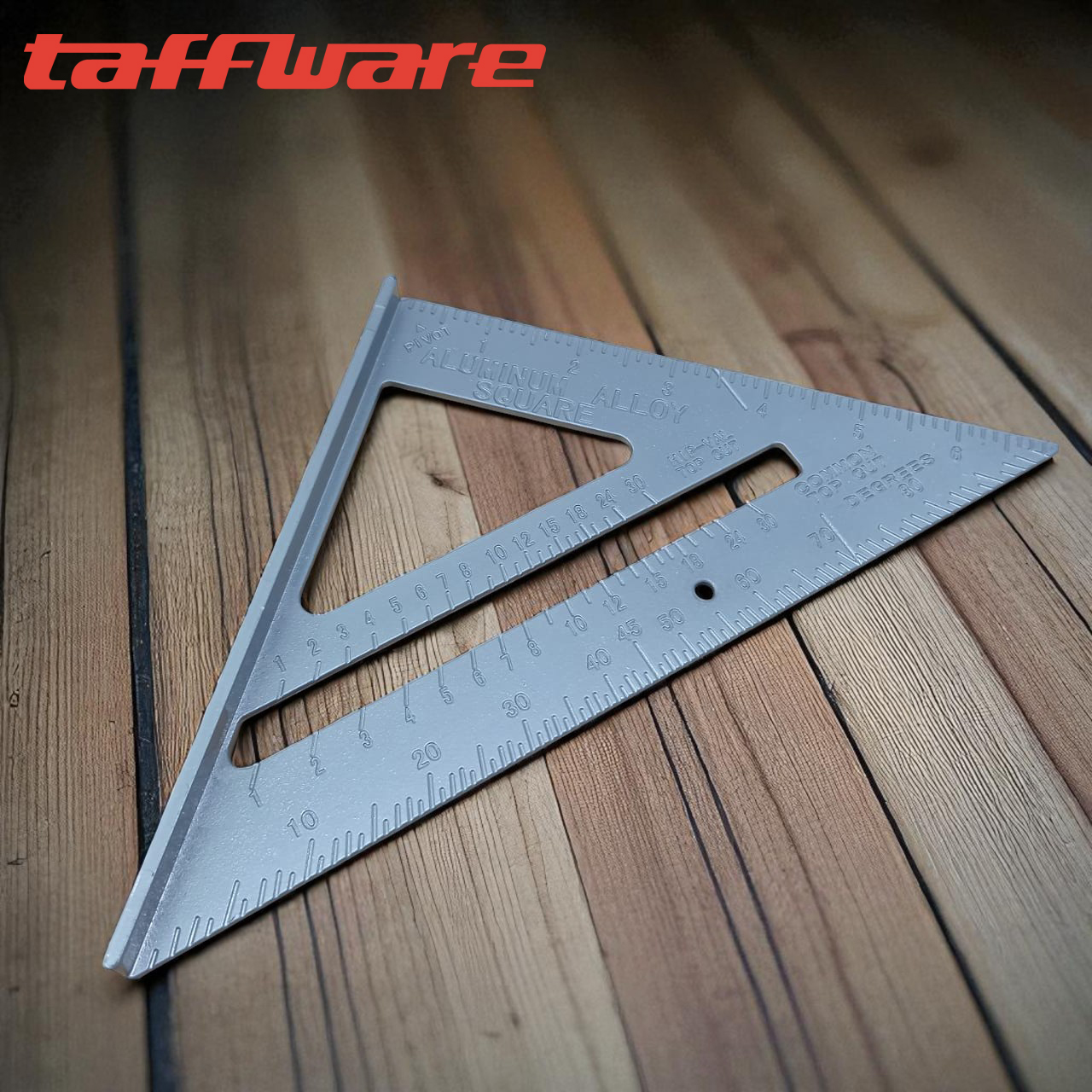 Gambar produk Taffware Penggaris Siku Mistar Triangle Ruler Aluminium Alloy - VK18
