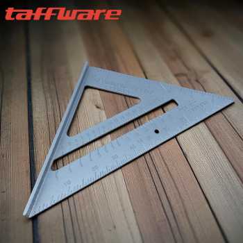 Gambar produk Taffware Penggaris Siku Mistar Triangle Ruler Aluminium Alloy - VK18