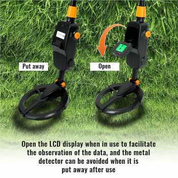 Gambar produk TIAXUN Pendeteksi Logam Metal Detector LCD Display Waterproof 7.4 Inch - MD-1008