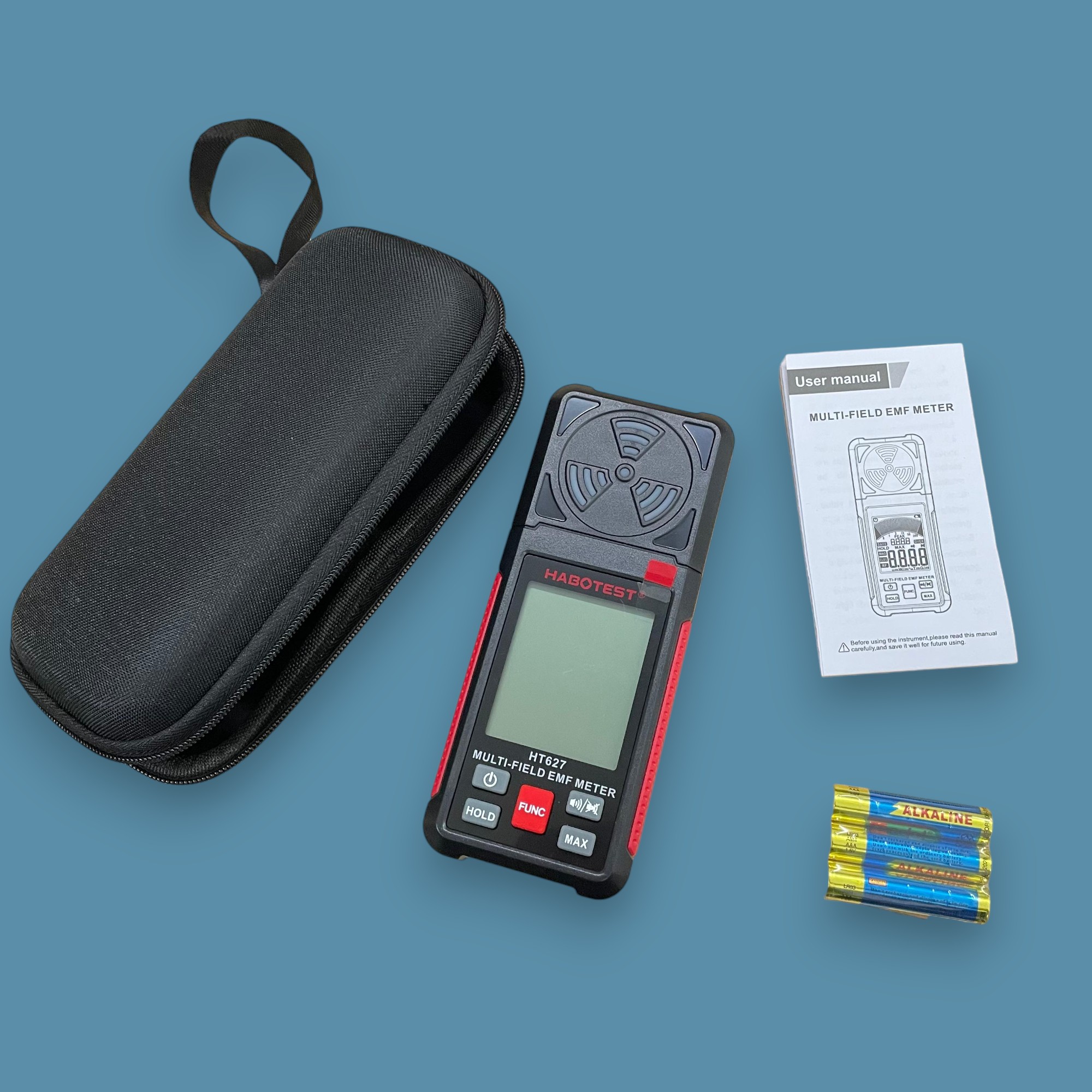 Gambar produk HABOTEST Alat Deteksi Elektromagnetik EMF Meter Detector Portable - HT627