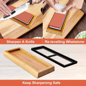 Gambar produk Chefic Batu Asah Pisau Whetstone Knife Sharpener 2 Side 3000/8000 - C380