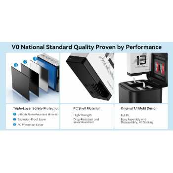 Gambar produk TELESIN Baterai Kamera Aksi Stamina Battery 2.0 for GoPro Hero 13 - S0-BTR-09-TGP