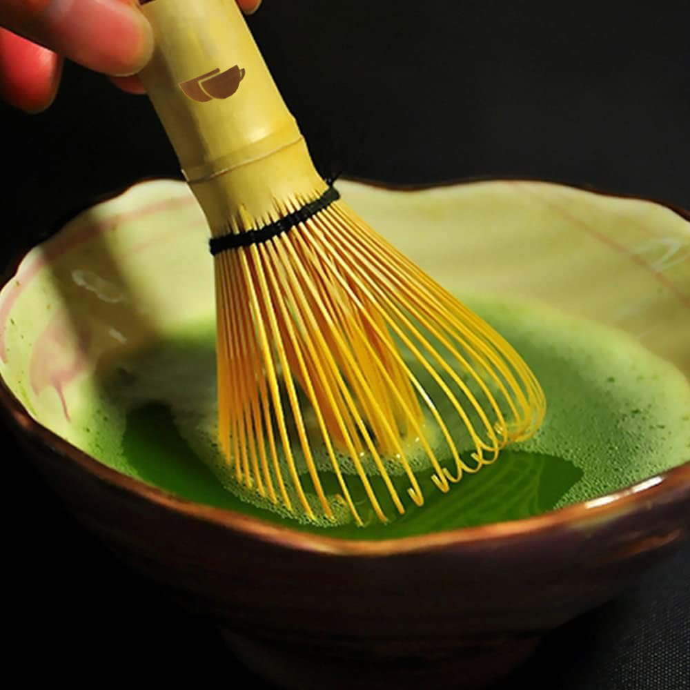 Gambar produk One Two Cups Chasen Bamboo Whisk Matcha Pengaduk Teh Jepang 72 Tangkai - 7276