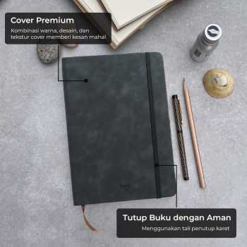 Gambar produk Toddi Buku Jurnal Hardcover Notebook Diary 200 Halaman Grid A5 - LXY0133