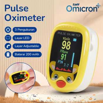 TaffOmicron Fingertip Pulse Oximeter Alat Ukur Saturasi Oksigen Darah - A6
