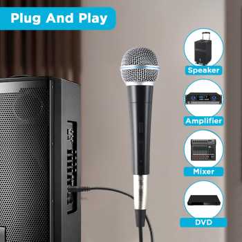 Gambar produk ARPENO Microphone Cardioid Dynamic Wired for Shure Karaoke BBOX - SM58