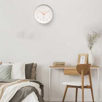 Gambar produk TaffHOME Jam Dinding Quartz Nordic Minimalist Silent Movement 20cm - DG-20