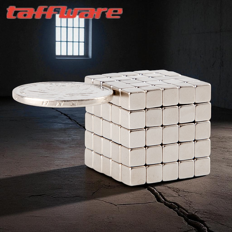 Gambar produk Taffware Strong Neodymium Magnet NdFeB N35 5x5x5mm 20 PCS - F001699