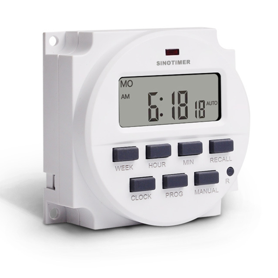 Gambar produk SINOTIMER Programmable Digital Timer Switch Relay 16 Program 220V/16A - TM618N-2