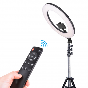 Gambar produk FMA Lampu Ring Light LED Three Color 2700-6500K 18 Inch with Remote - FM-36K