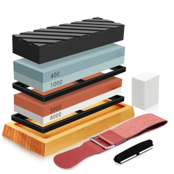 Chefic Batu Pengasah Pisau Knife Sharpener 400/1000 3000/8000 2PCS - CF413