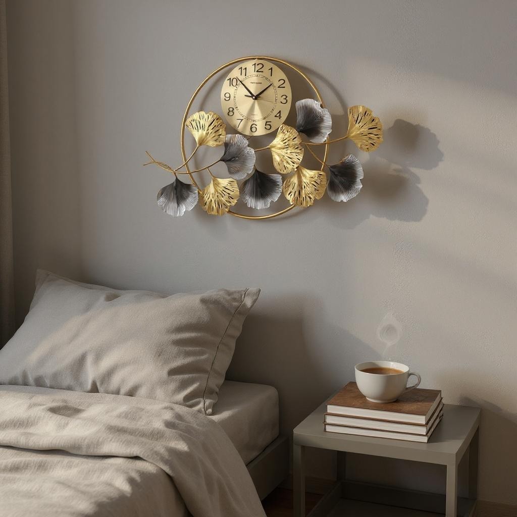 Gambar produk TaffHOME Jam Dinding Quartz Luxury European Style Jiali Movement 85cm - 2281C