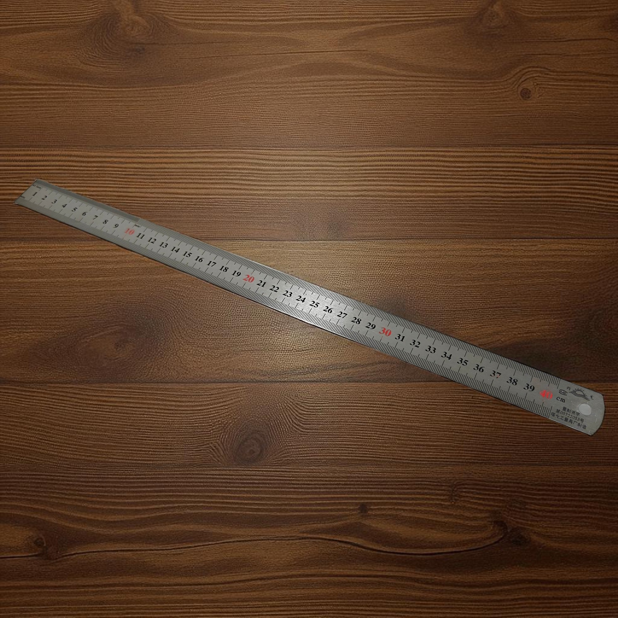 Gambar produk GASSEW Mistar Penggaris Alat Ukur Besi Capentry with Ruler Positioning 40cm - DB6