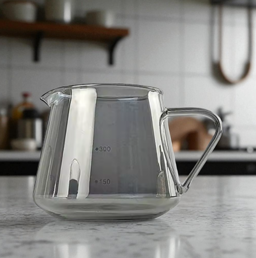 Gambar produk WURJO Teko Kopi Coffee Server V60 Borosilicate Glass 1-2 Cup 300ml - WJ9
