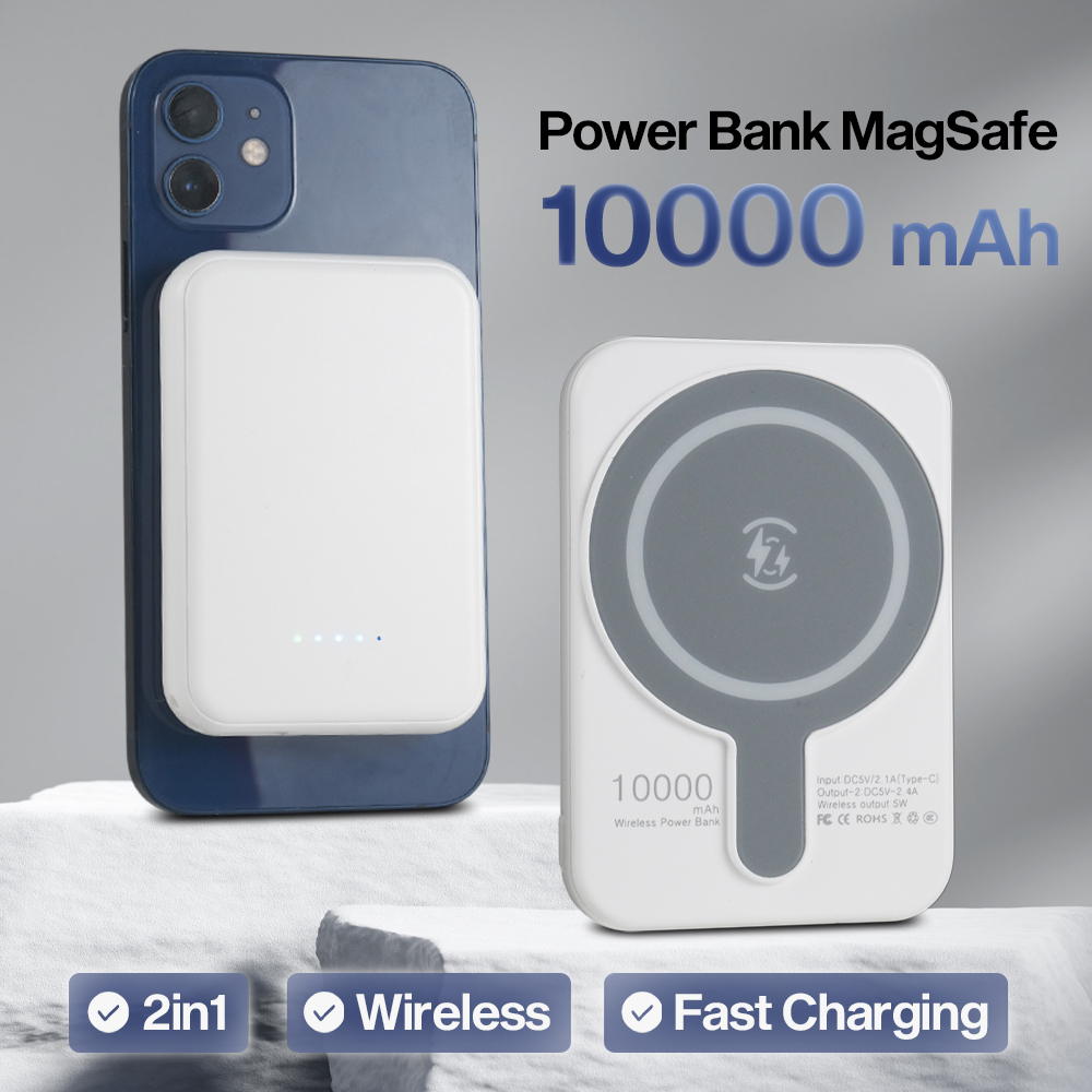 Gambar produk Tollcuudda Power Bank Wireless Magnetic MagSafe PD USB 20W 10000mAh - TC374