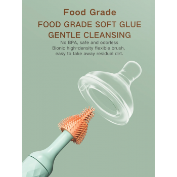 Gambar produk FMA Set Sikat Pembersih Botol Elektrik Silicone Cleaning Brush 1200mAh - FM-SY