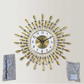 Gambar produk TaffHOME Jam Dinding 3D Quartz Clock Creative Luxury Diamond 38cm - H74